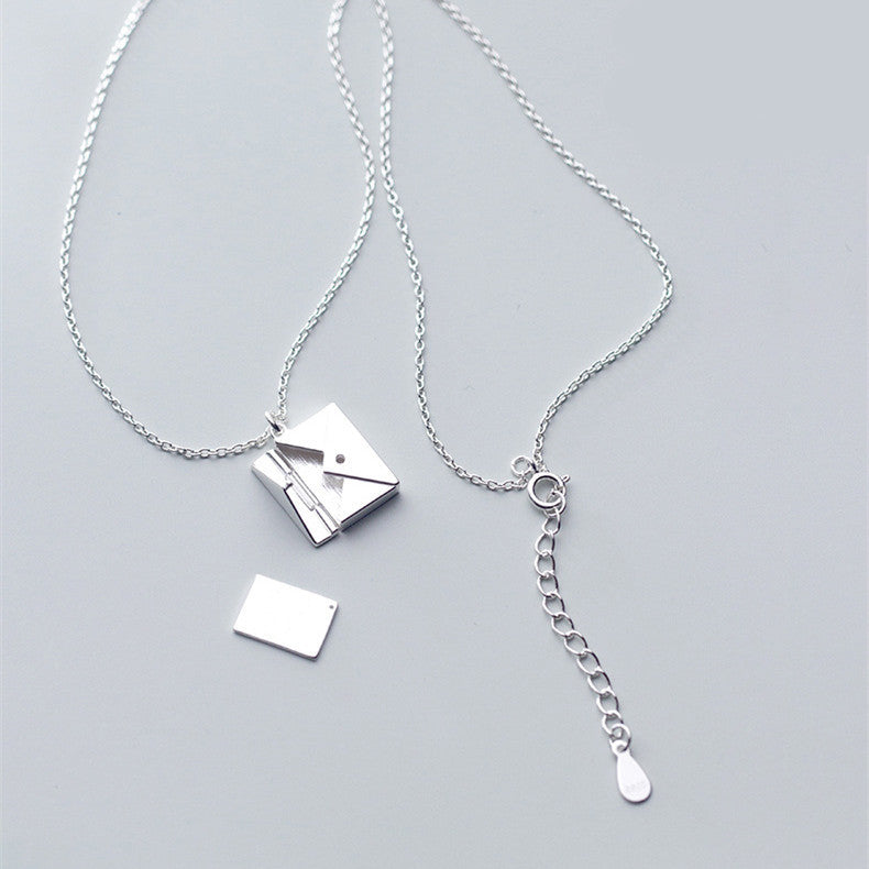 Secret Note – Envelope Pendant Necklace - Aeva Luxe