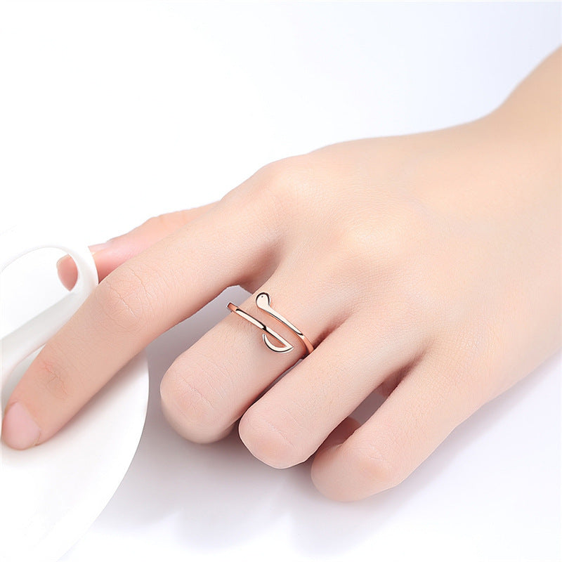 Adjustable Music Note Ring - Aeva Luxe 