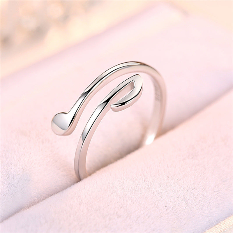 Adjustable Music Note Ring - Aeva Luxe 